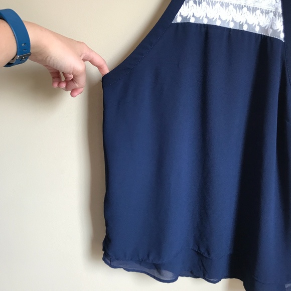 Blue Monteau Halter Tank - Picture 3 of 11